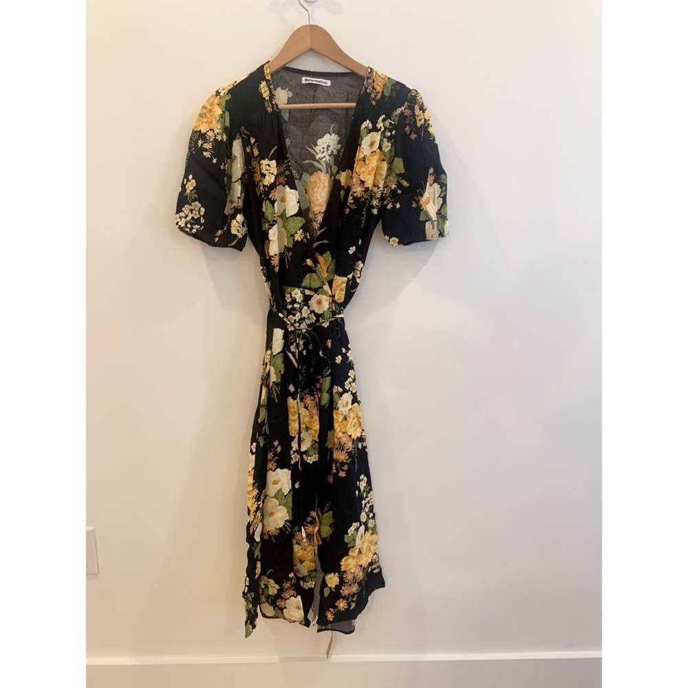 Reformation Augustina Cezanne Floral Dress NWT